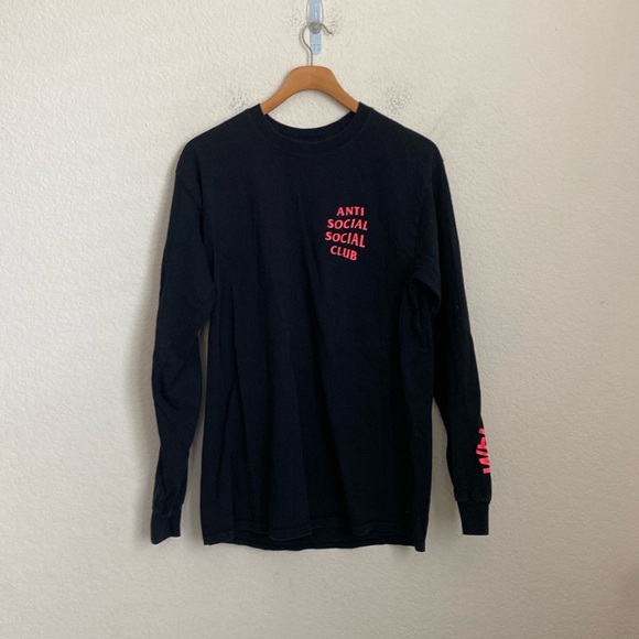 Anti‎ Social Social Club Get Weird black Long Sleeve size M - Picture 1 of 6